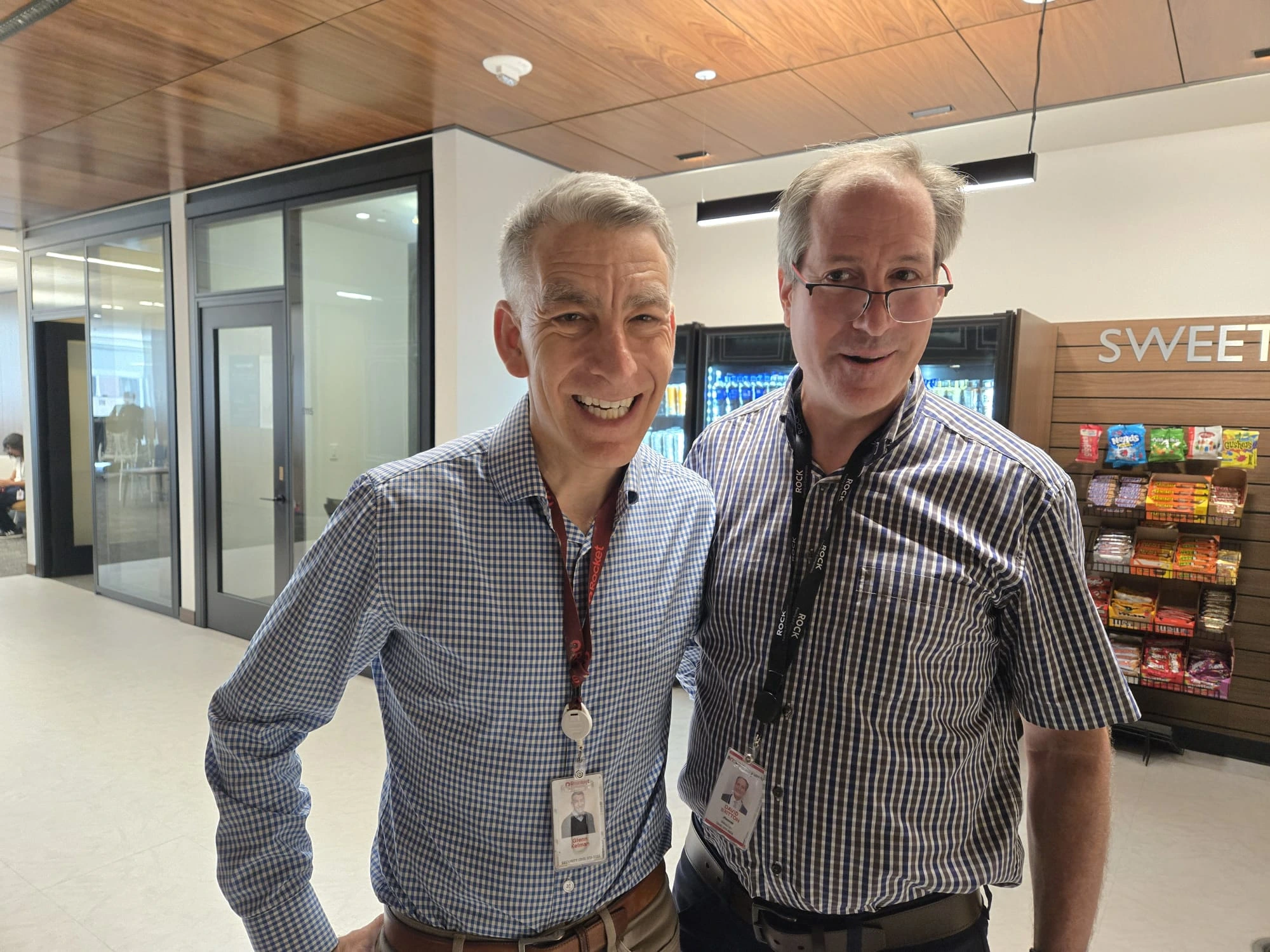 Glenn Kelman and David Britton, on the right, at Rocket Dream Party Week